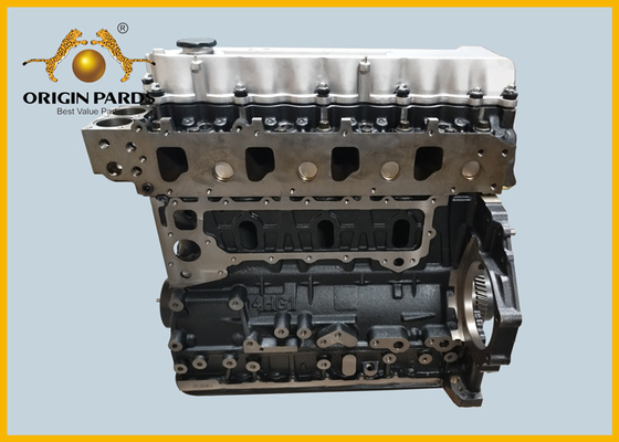 4HG1 Çıplak Motor Silindir Blokunun İçindeki Parçaları ve Silindir Kafasını Liner Set gibi İçeriye Alın Crank Shaft Camshaft 4HG1 Uzun Motor
