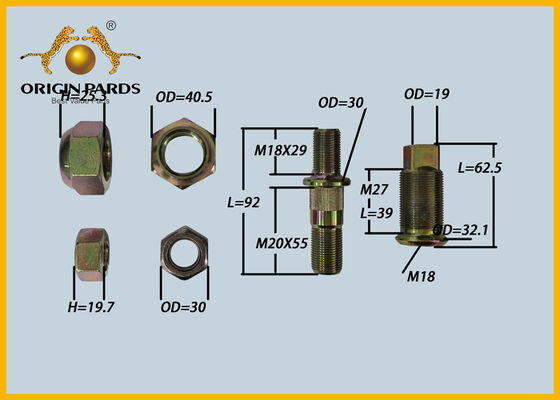 ORIGIN PARDS Tekerlek Bolt Kit 8970170432 Arka Aks Sağ 5 Delik Fren Davul Tekerlek Kenarı Sabit Isuzu NPR NMR Kamyon 4JJ1 4HG1 Motor